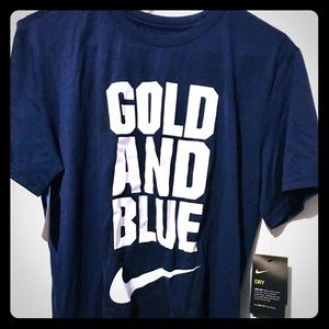 Nike WVU Gold and Blue T- shirt  - Mountaineers